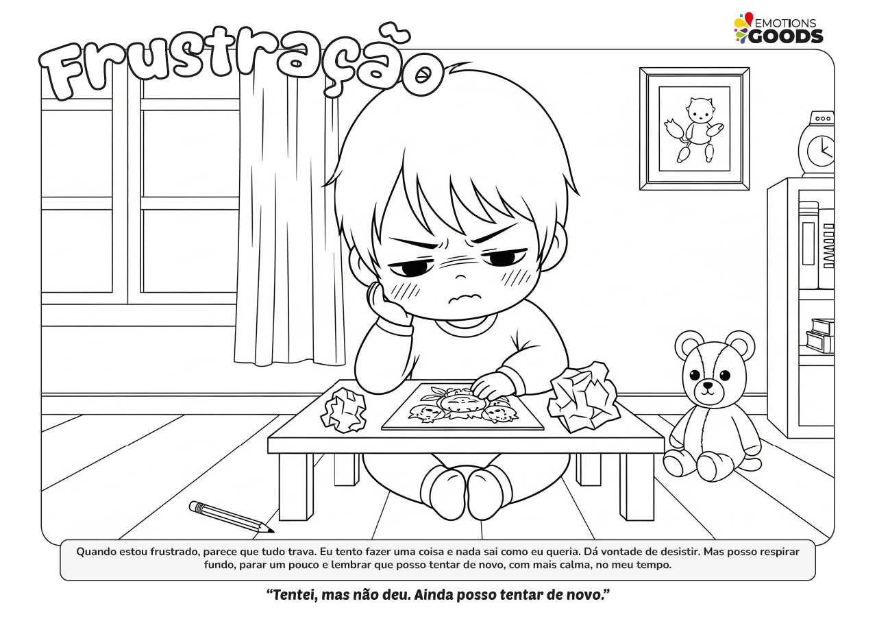 Emoções para Colorir